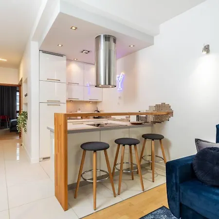 Urban Blue 2 Bedroom Wola Apartment Warsaw